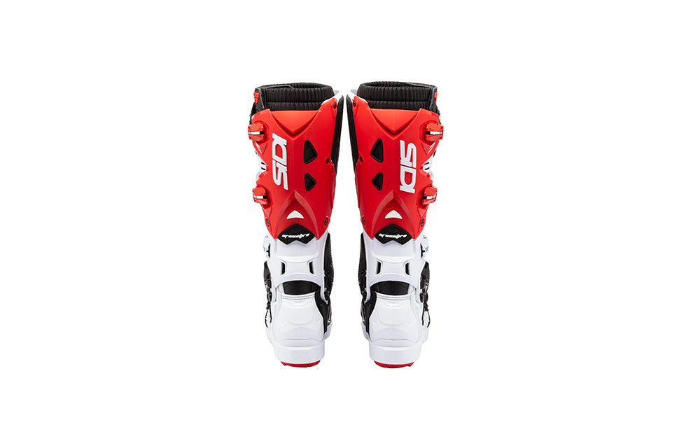 Sidi Crossfire 3 SRS Motocross-Stiefel Weiß-Schwarz-Rot
