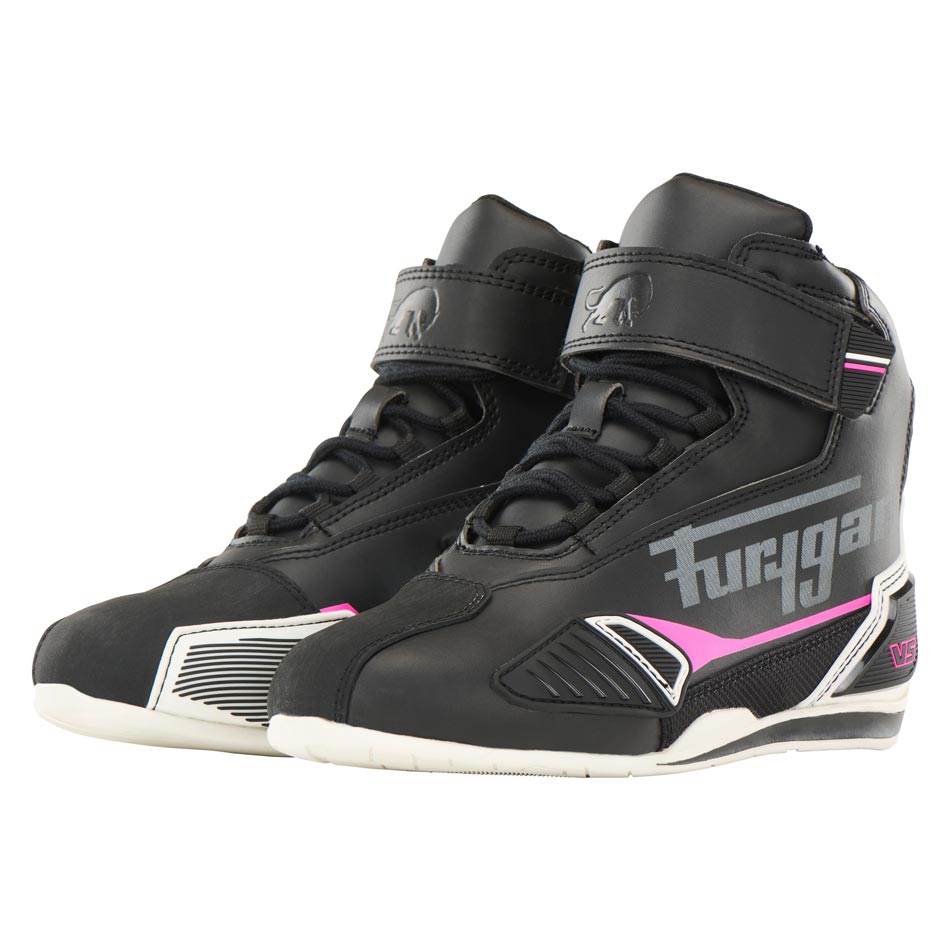 Furygan Schuhe V5 D3O Lady WP Schwarz-Weiß-Pink