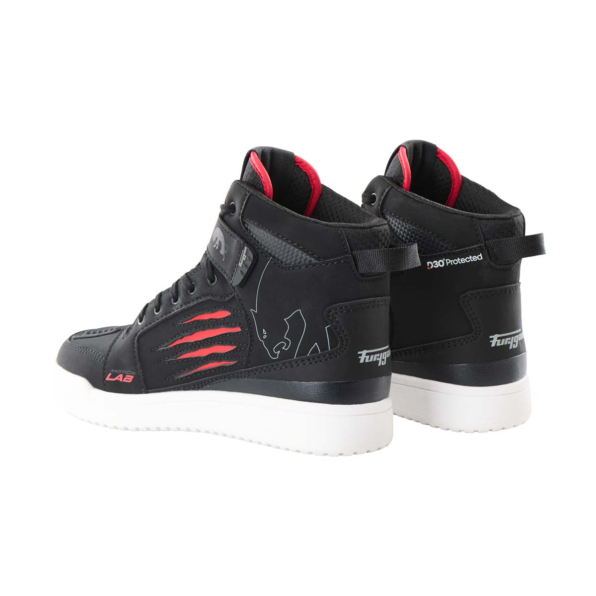 Furygan Schuhe Tarmac D3O Schwarz-Rot