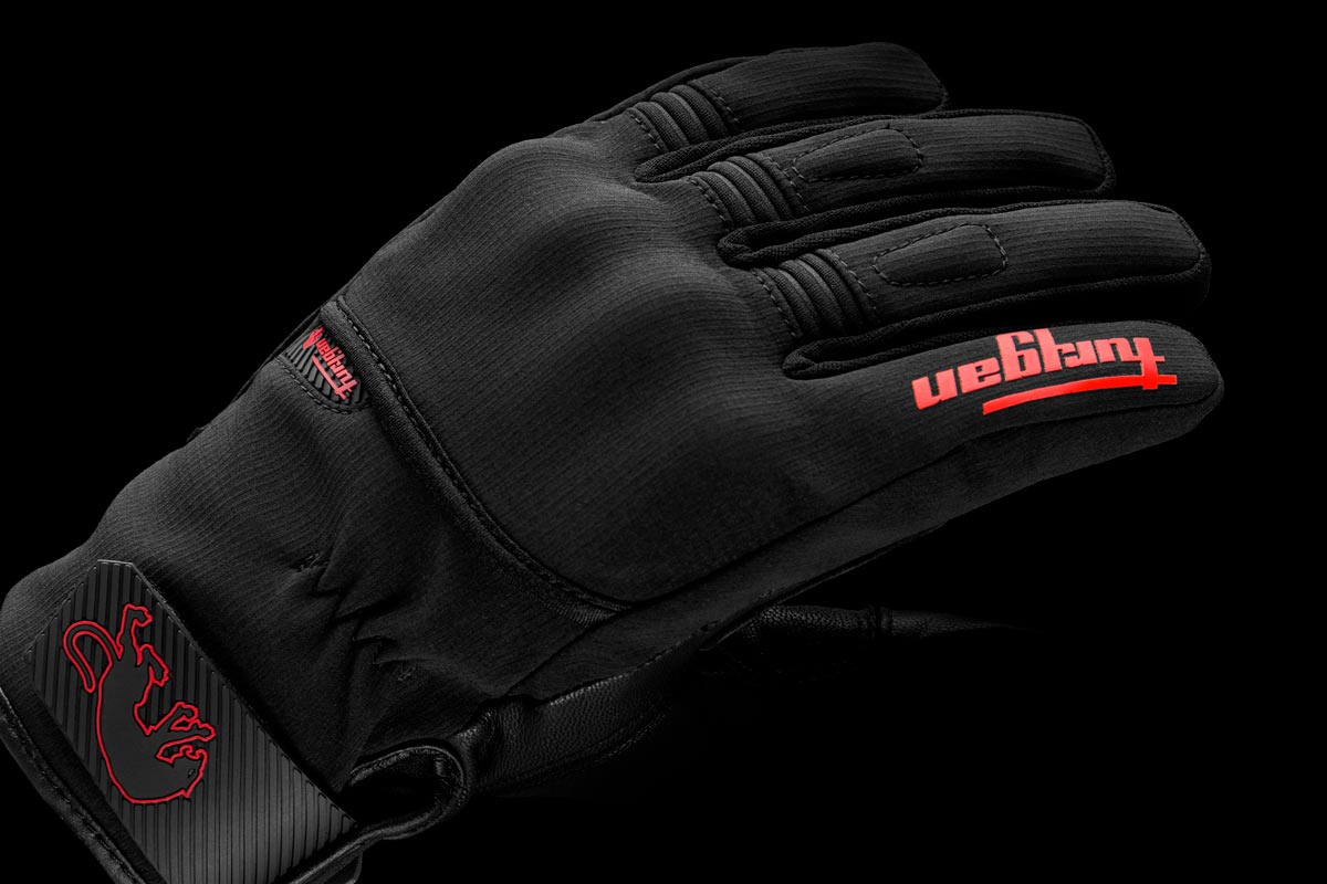 Furygan Handschuhe Jet All Seasons D3O Evo Schwarz-Rot