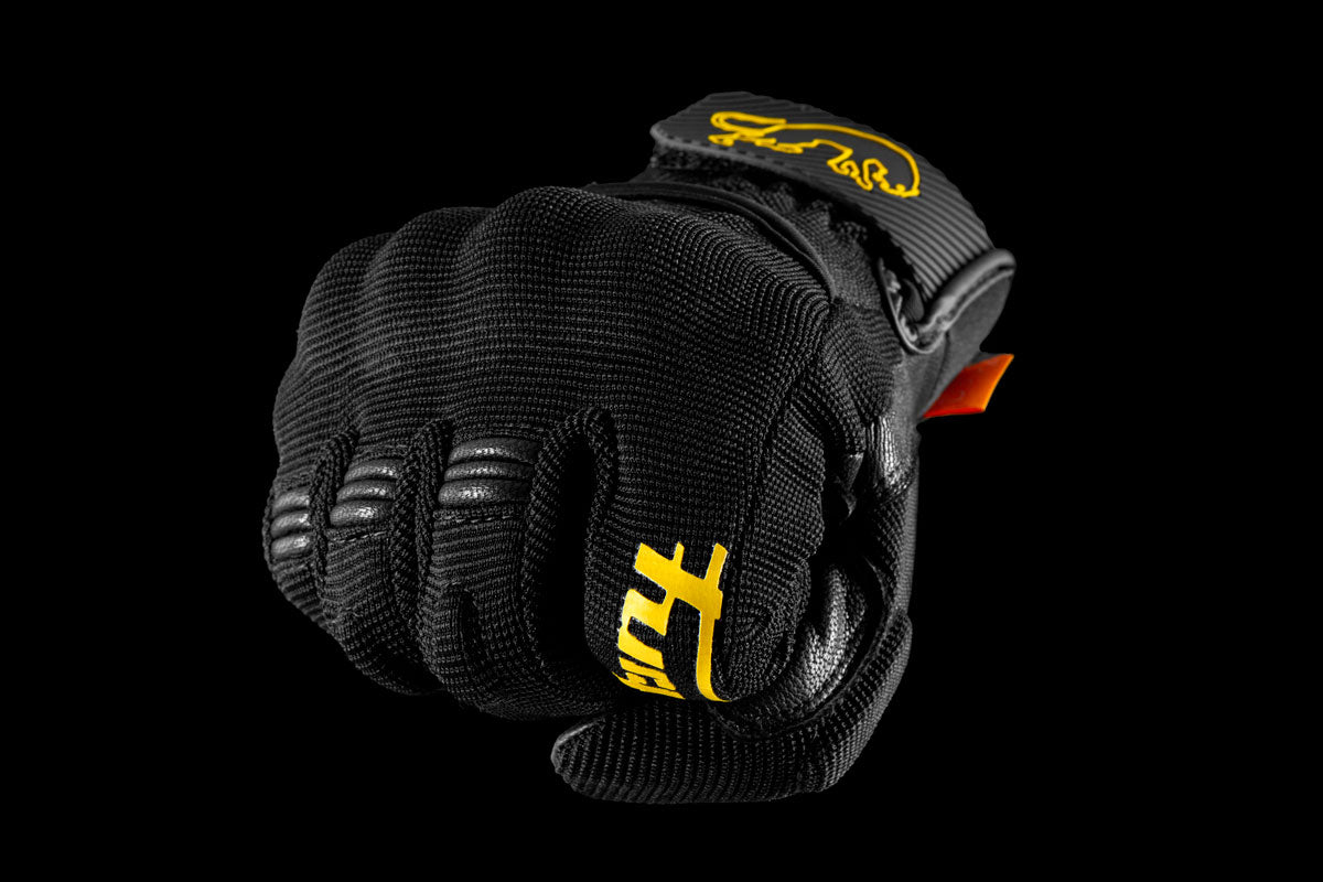 Furygan Handschuhe Jet Lady D3O Evo Schwarz-Gold