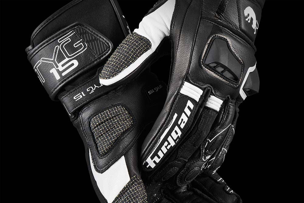 Furygan Handschuhe Styg 15 Schwarz-Weiß