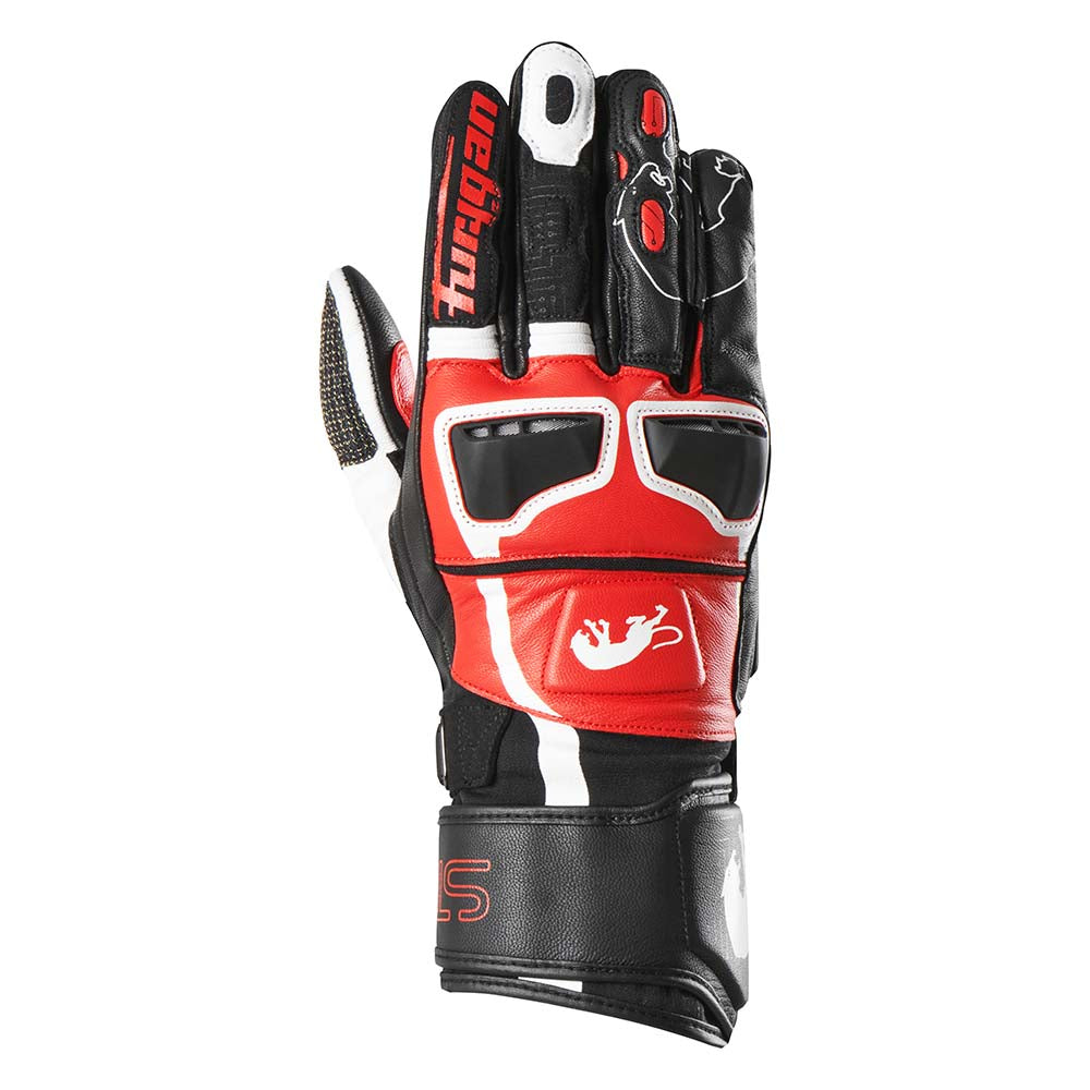 Furygan Handschuhe Styg 15 Schwarz-Weiß-Rot