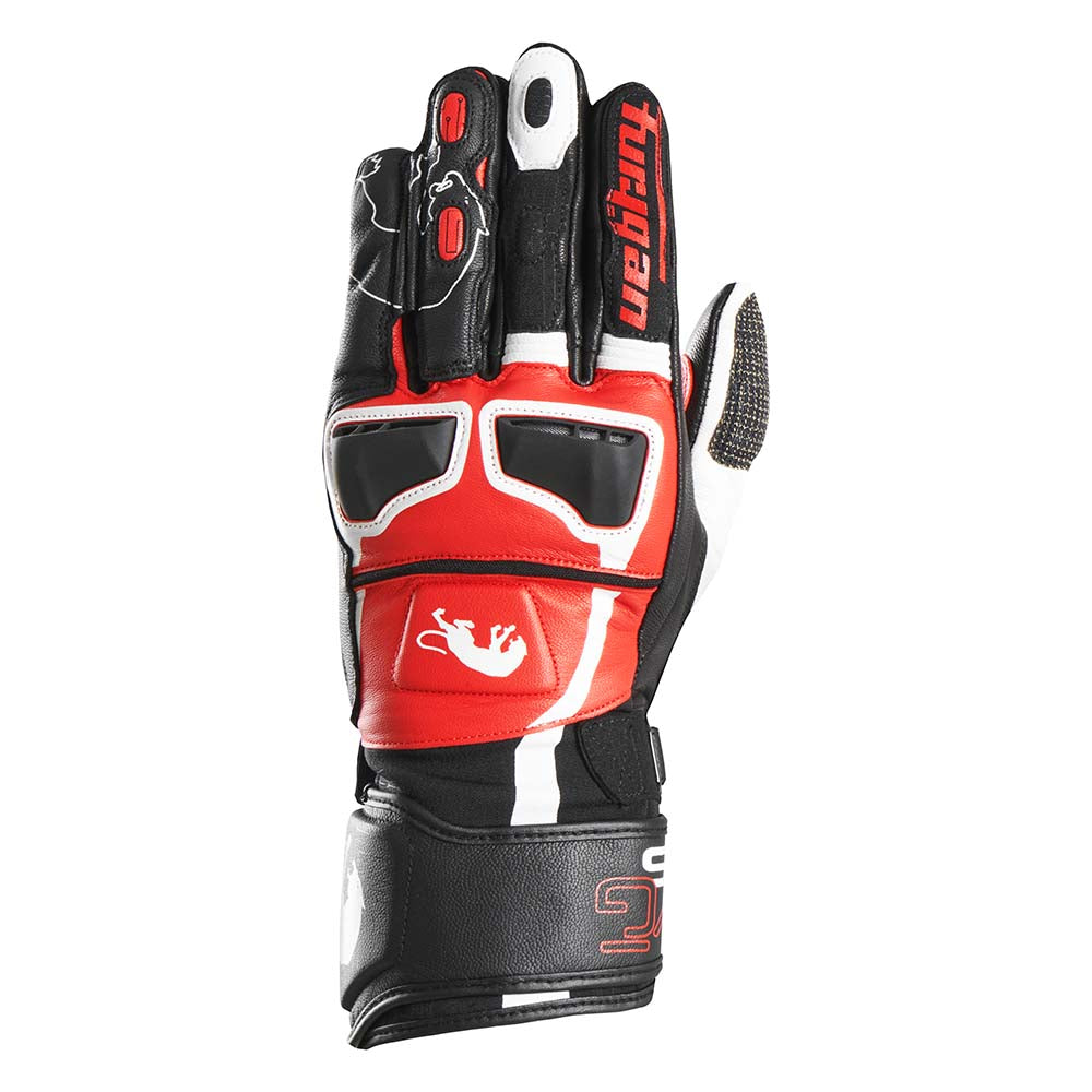 Furygan Handschuhe Styg 15 Schwarz-Weiß-Rot