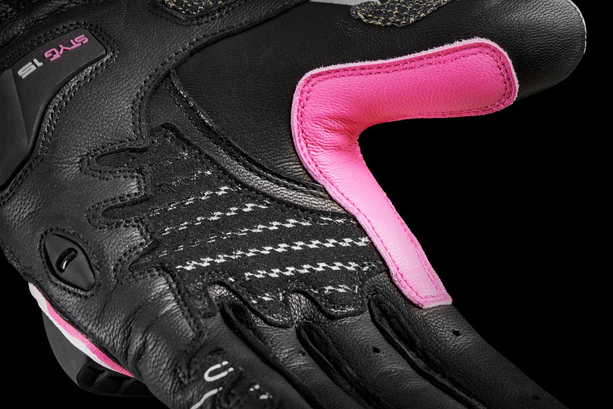Furygan Handschuhe Styg 15 Lady Schwarz-Pink