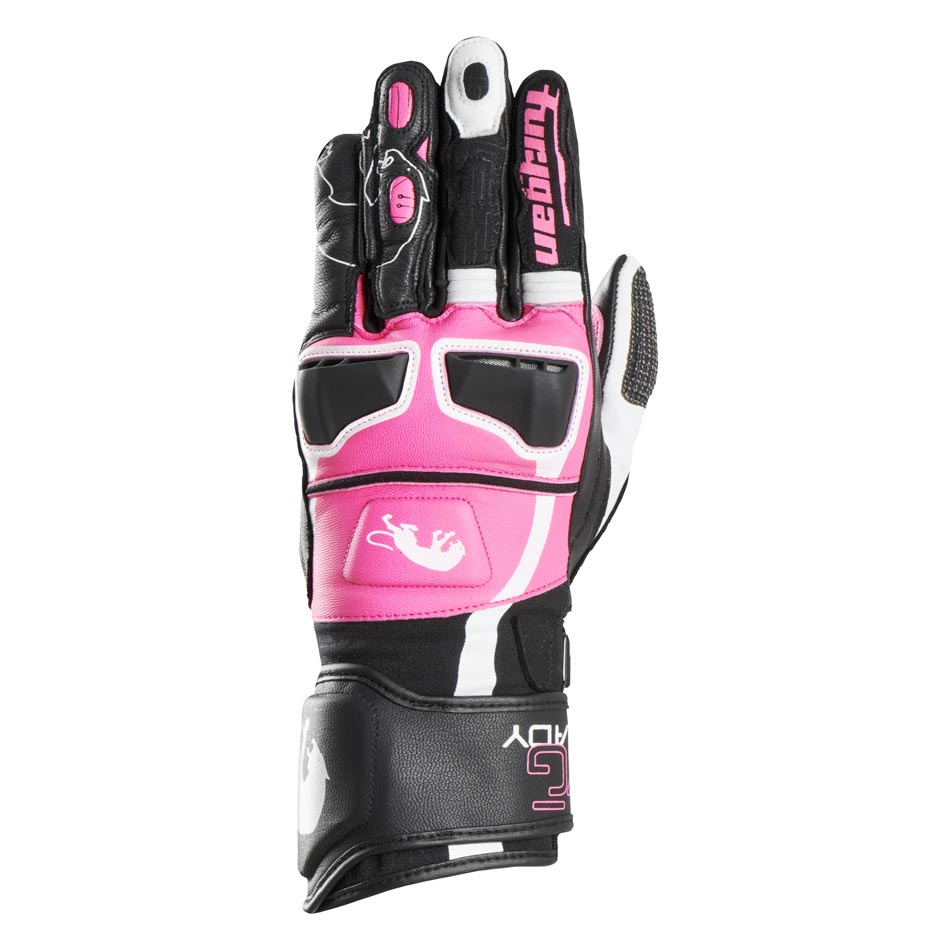 Furygan Handschuhe Styg 15 Lady Schwarz-Pink