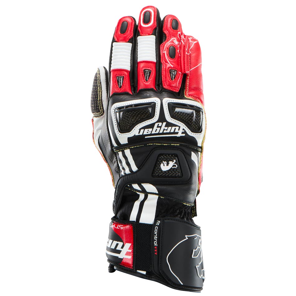 Furygan Handschuhe Styg21 X Kevlar Schwarz-Weiß-Rot