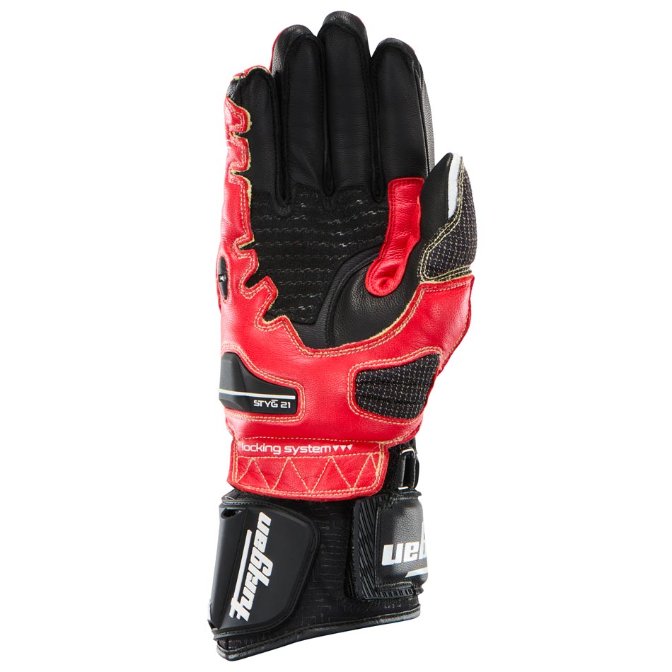 Furygan Handschuhe Styg21 X Kevlar Schwarz-Weiß-Rot