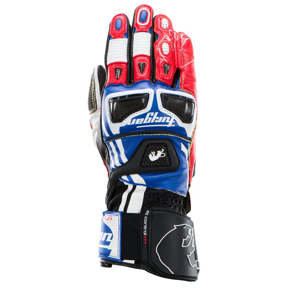 Furygan Handschuhe Styg21 X Kevlar Blau-Weiß-Rot