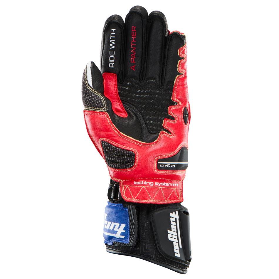 Furygan Handschuhe Styg21 X Kevlar Blau-Weiß-Rot