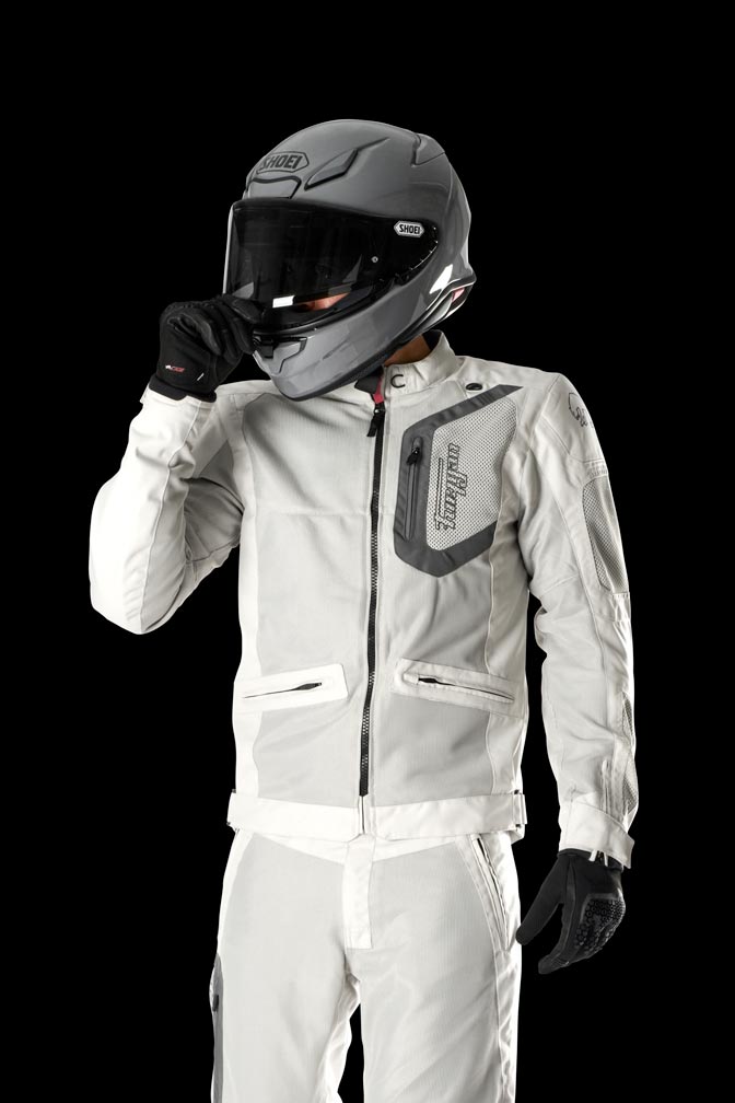 Furygan Jacke Aquilon Perlweiß-Grau