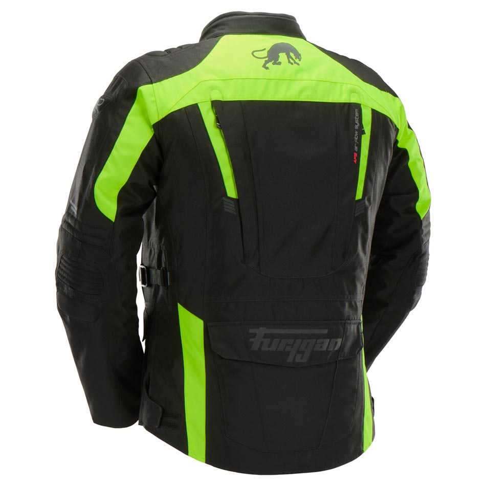 Furygan Jacke Apalaches Evo Schwarz-Neongelb