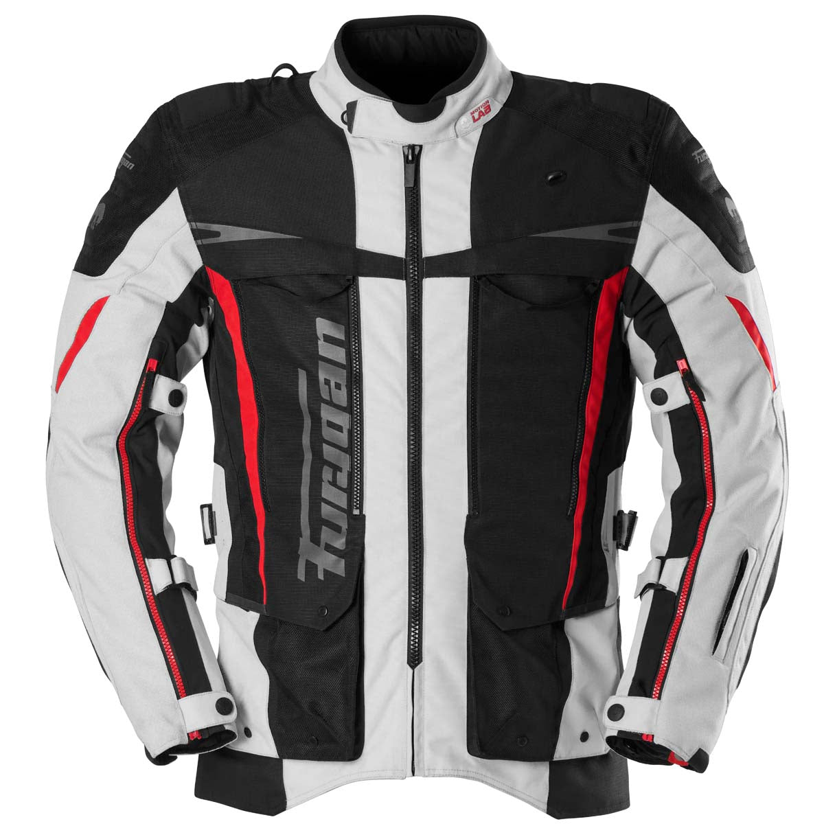 Furygan Jacke Montroc Kevlar Primaloft 3in1+ Schwarz-Perlweiß-Rot