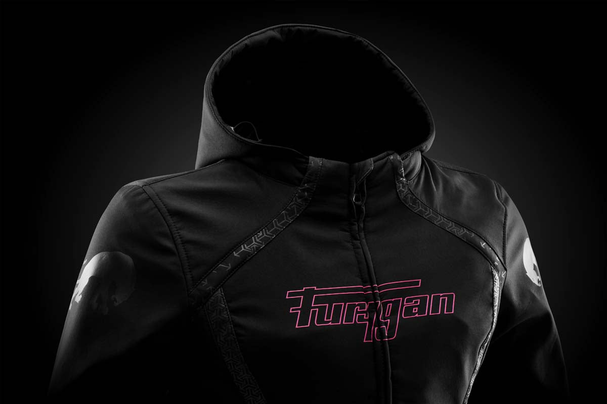 Furygan Jacke Skye Lady Schwarz-Pink