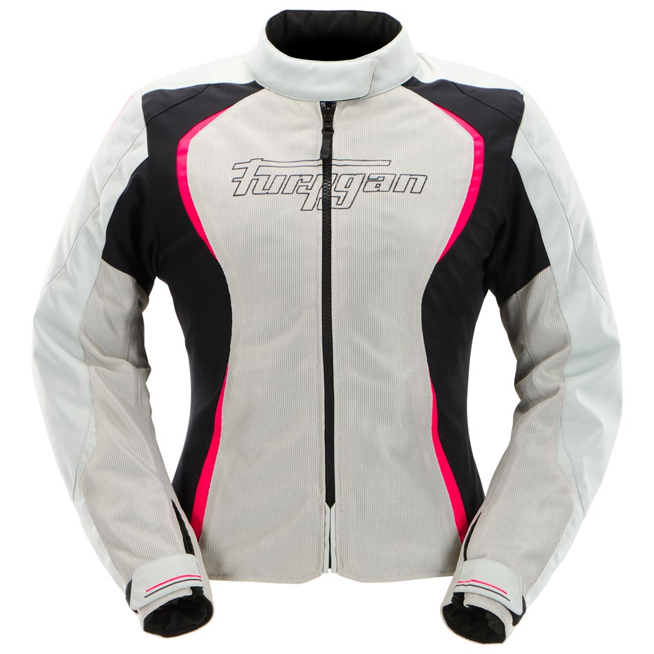 Furygan Jacke Odessa Evo 3in1 Vented+ Perlweiß-Schwarz-Pink
