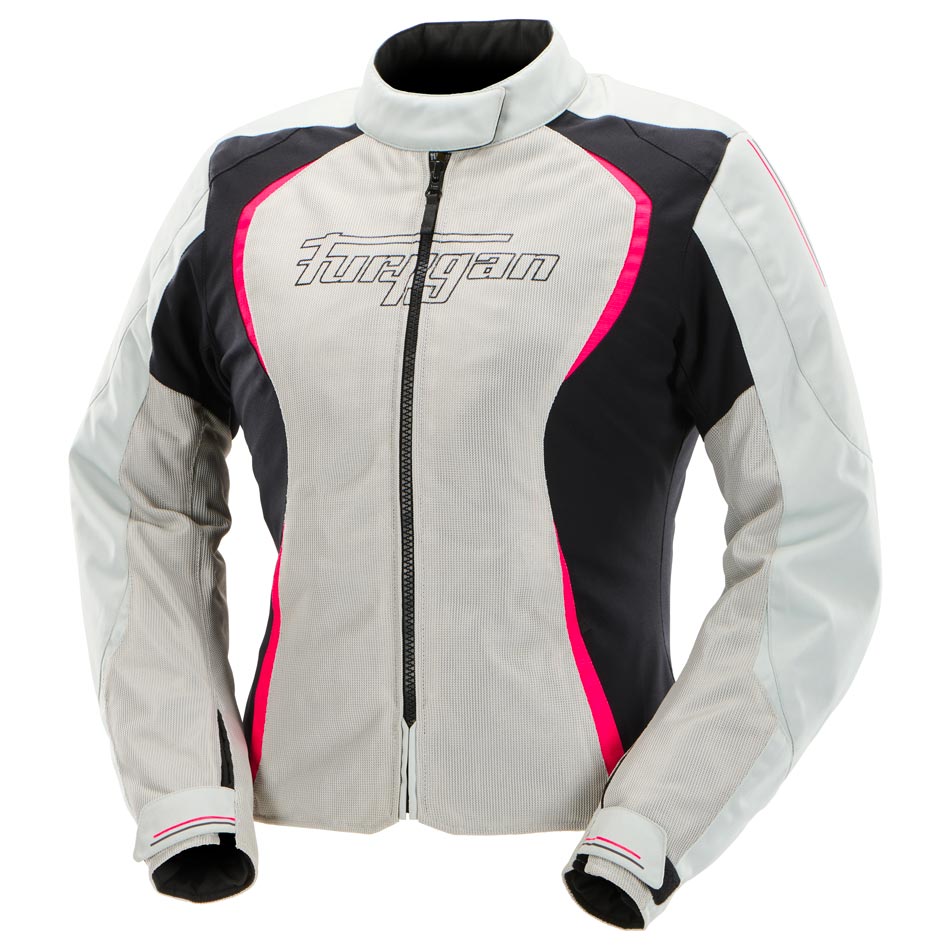 Furygan Jacke Odessa Evo 3in1 Vented+ Perlweiß-Schwarz-Pink