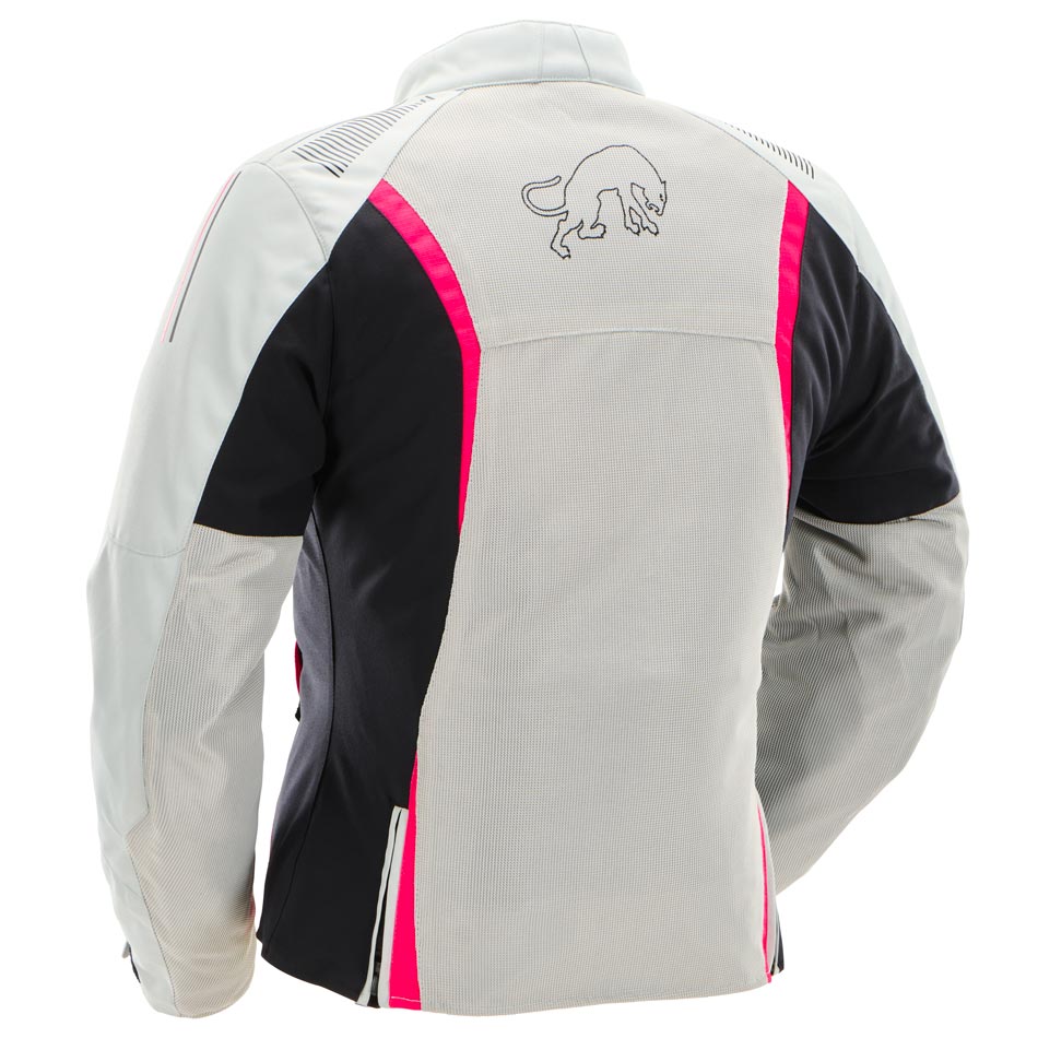 Furygan Jacke Odessa Evo 3in1 Vented+ Perlweiß-Schwarz-Pink