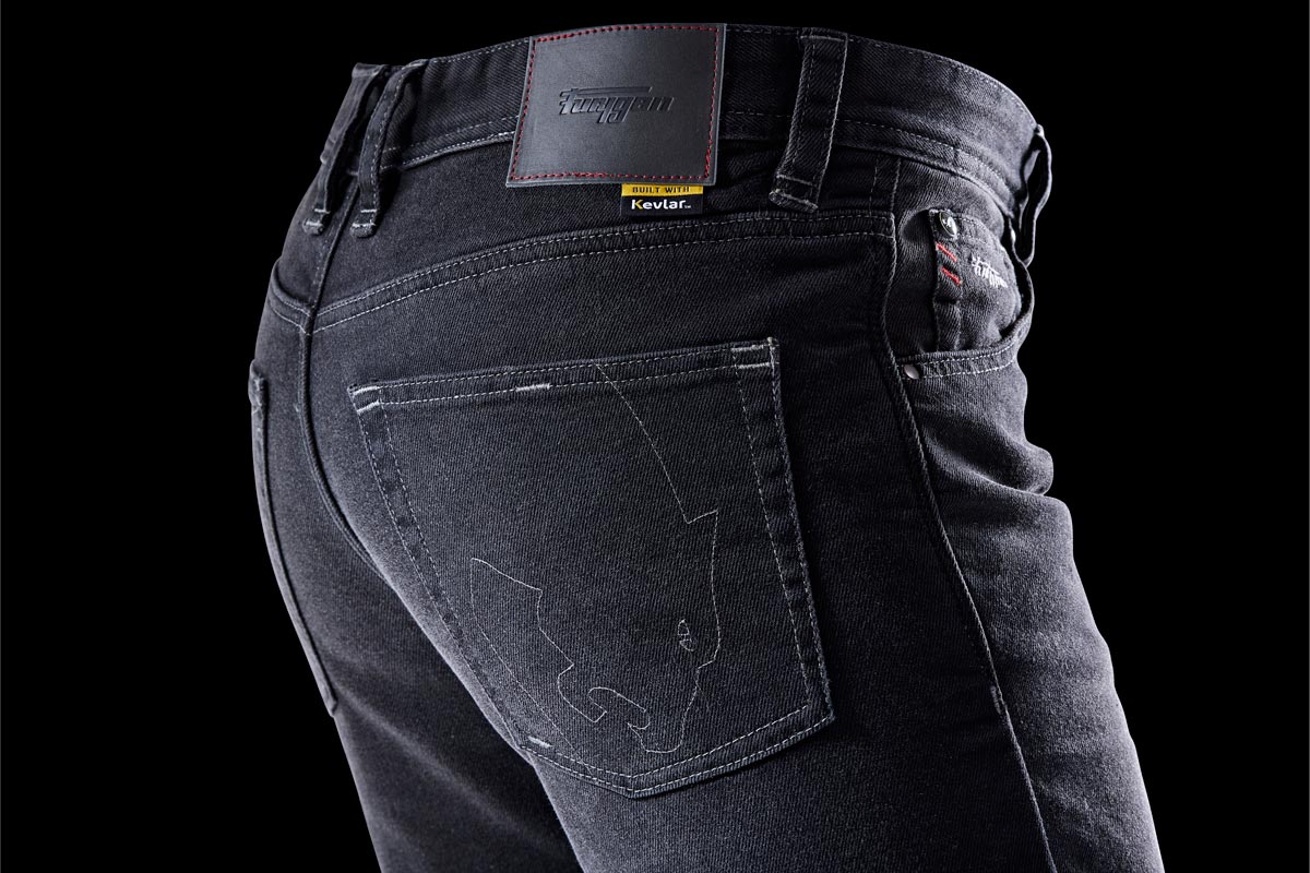 Furygan Jeans D12 X Kevlar Straight Schwarz