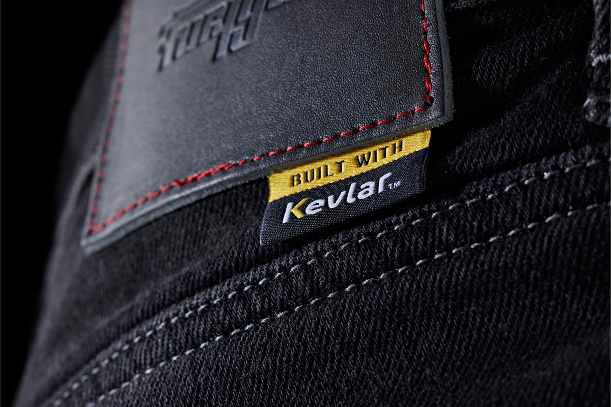 Furygan Jeans D12 X Kevlar Straight Schwarz
