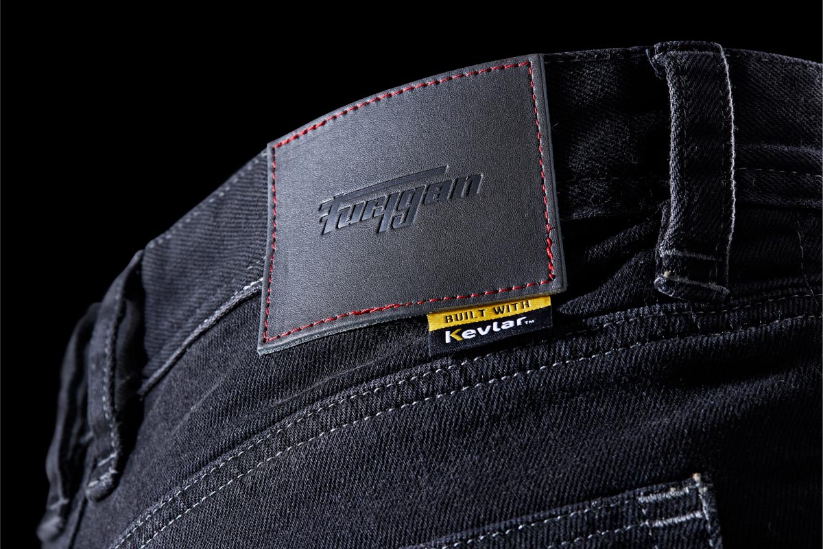 Furygan Jeans D12 X Kevlar Straight Schwarz