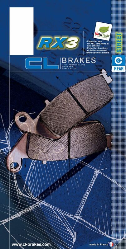 CLBRA BRAKE PADS 2280RX3 SINTER METAL