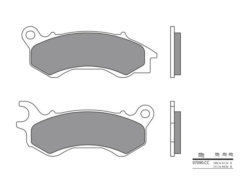 BREMB BRAKE PADS 07090CC CARBON CERAMIC