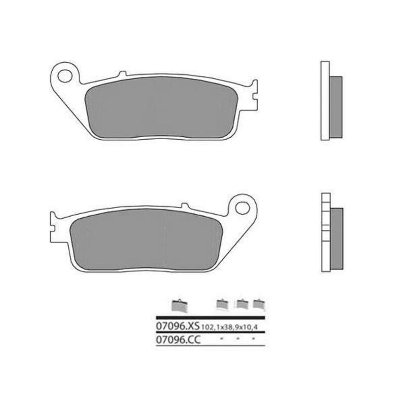 BREMB BRAKE PADS 07096CC CARBON CERAMIC