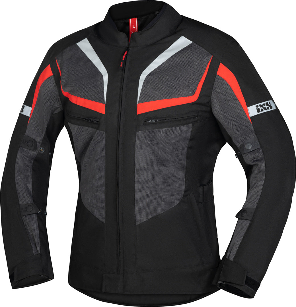 iXS Tour Jacke Gerona-Air 1.0 schwarz-grau-rot
