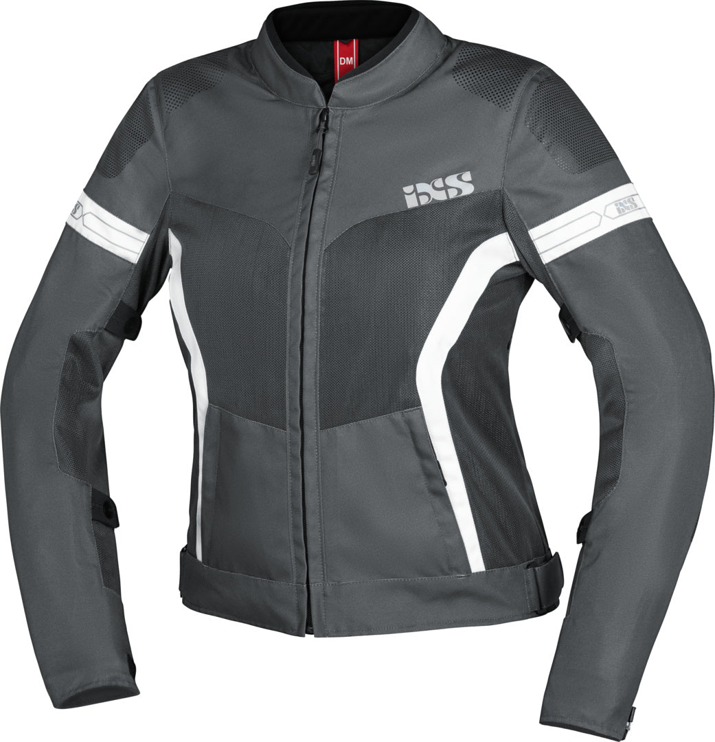 iXS Sport Damen Jacke Trigonis-Air dunkelgrau-grau-weiss