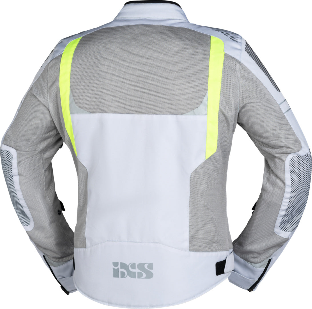 iXS Sport Jacke Trigonis-Air hellgrau-grau-neon gelb