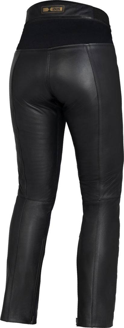 Schwarze Damen-Touringhose iXS Tour LD Aberdeen mit verstellbarem Schnitt und robustem Material, ideal für Motorradtouren.