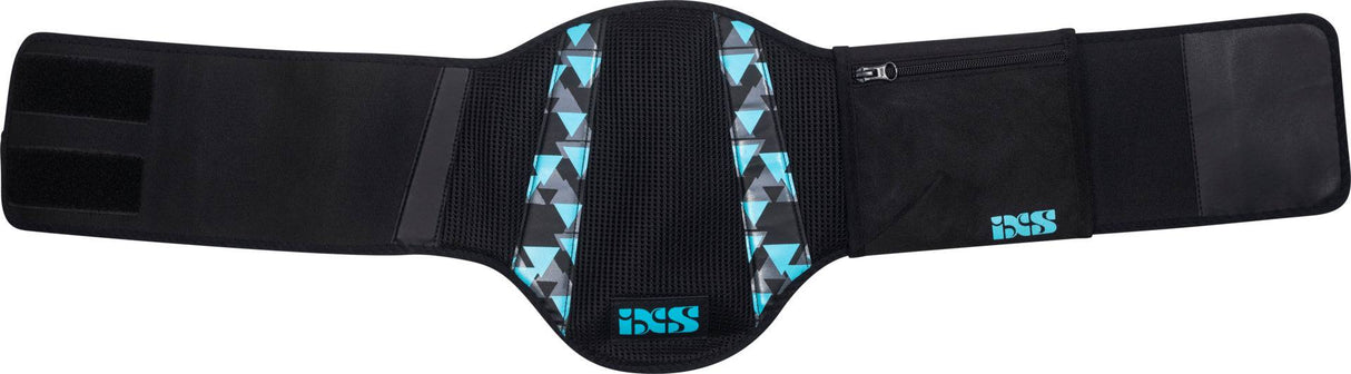 iXS Damen Nierengurt Shaped schwarz-türkis