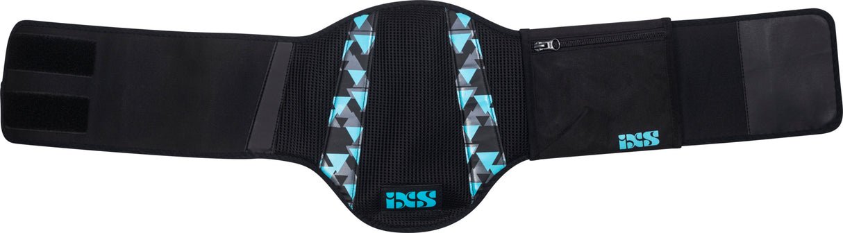iXS Damen Nierengurt Shaped schwarz-türkis