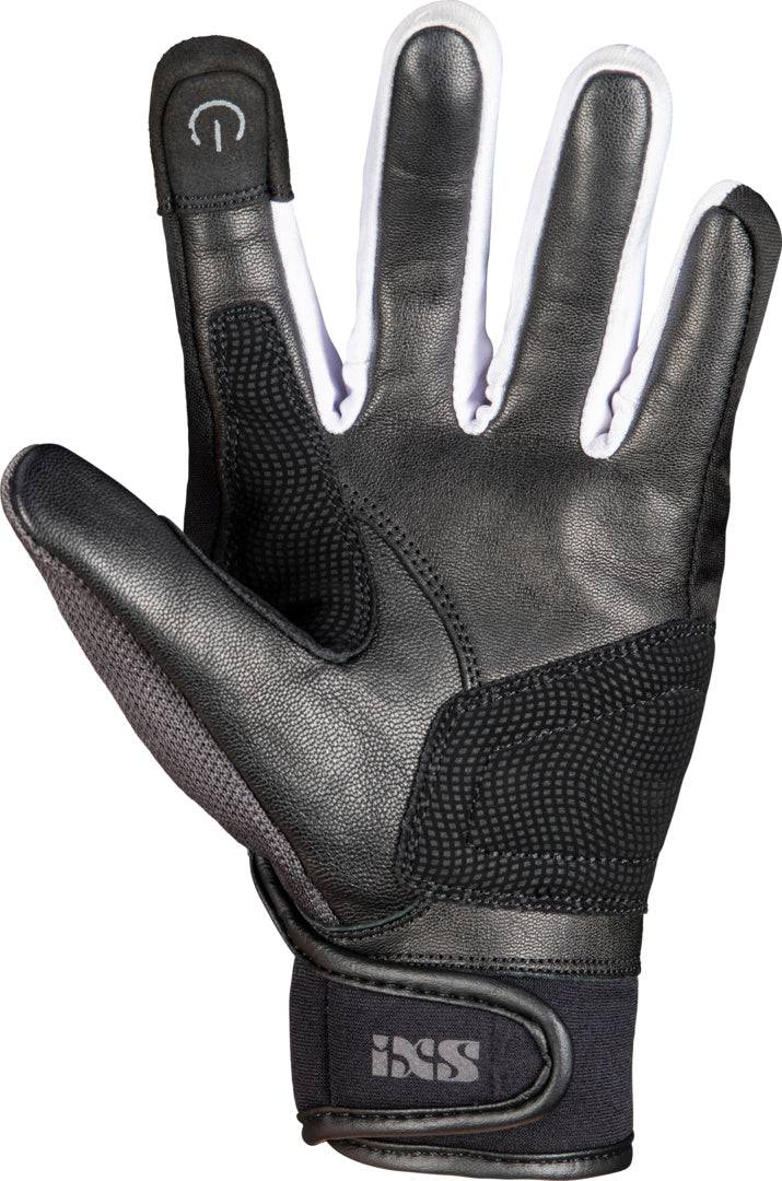 iXS Classic Damen Handschuhe Evo-Air in Schwarz, Dunkelgrau und Weiß, atmungsaktive Motorradhandschuhe, Schutz und Komfort