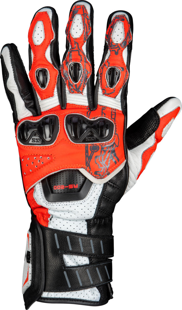iXS Sport Handschuh RS-200 3.0 weiss-rot-schwarz