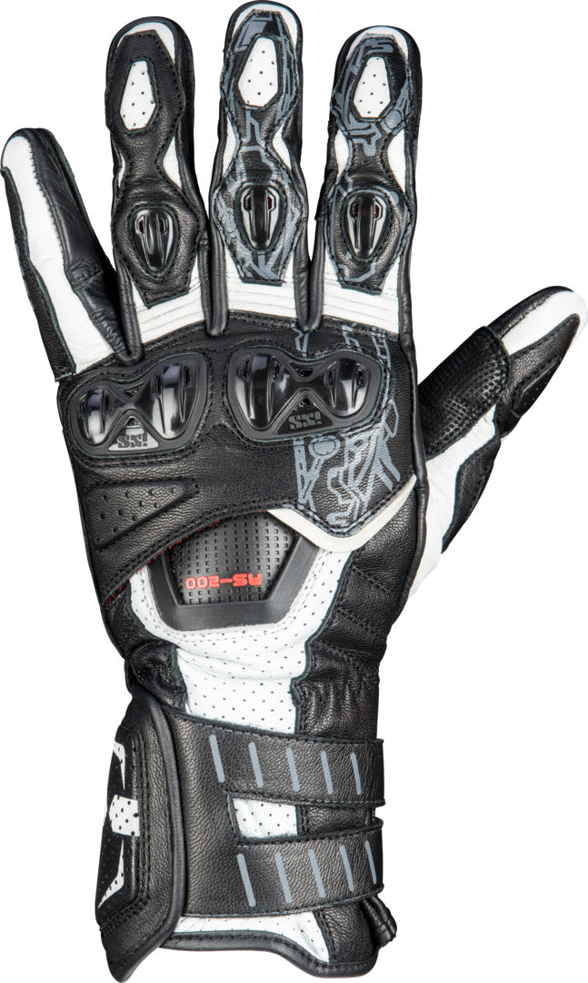 iXS Sport Handschuh RS-200 3.0 weiss-schwarz