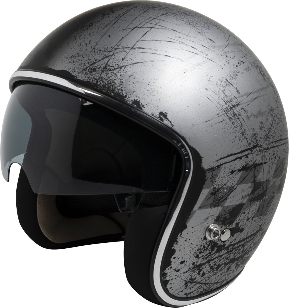 iXS Jethelm iXS77 2.5 matt silber-schwarz