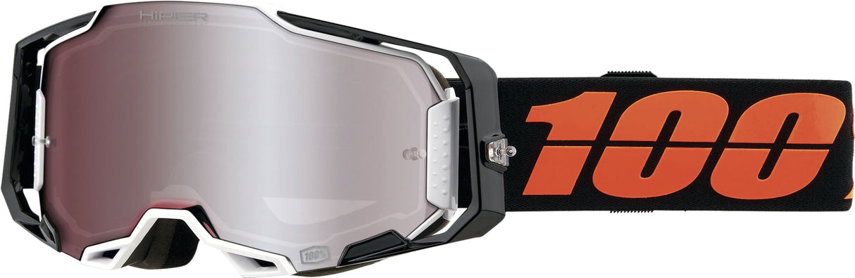 100% Armega HIPER Motocrossbrille Blacktail - Mirror Silver