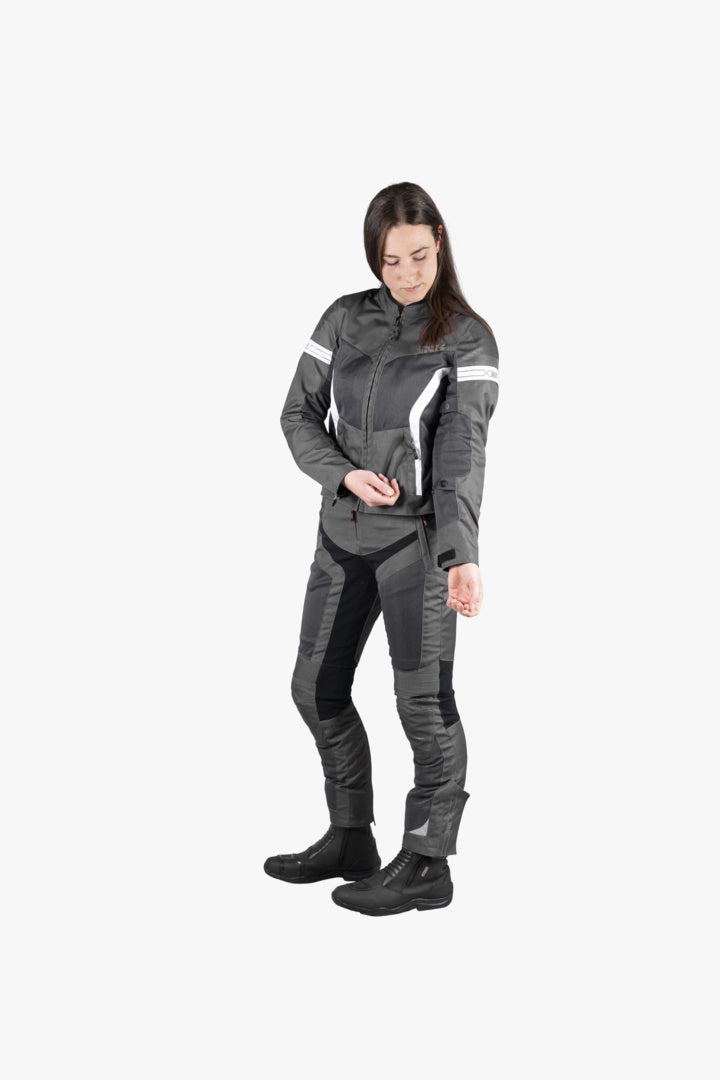 iXS Sport Damen Jacke Trigonis-Air dunkelgrau-grau-weiss