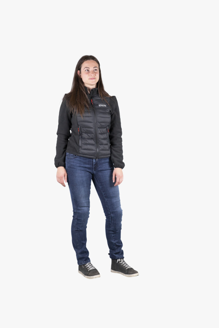 iXS Team Damen Jacke Zip-Off schwarz