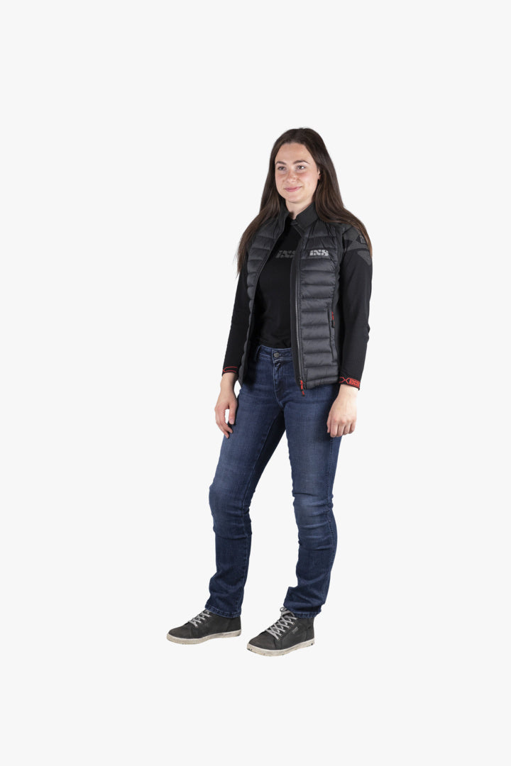 iXS Team Damen Jacke Zip-Off schwarz