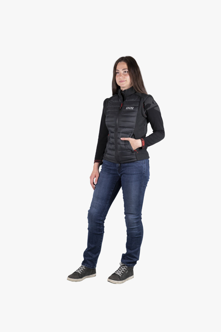 iXS Team Damen Jacke Zip-Off schwarz