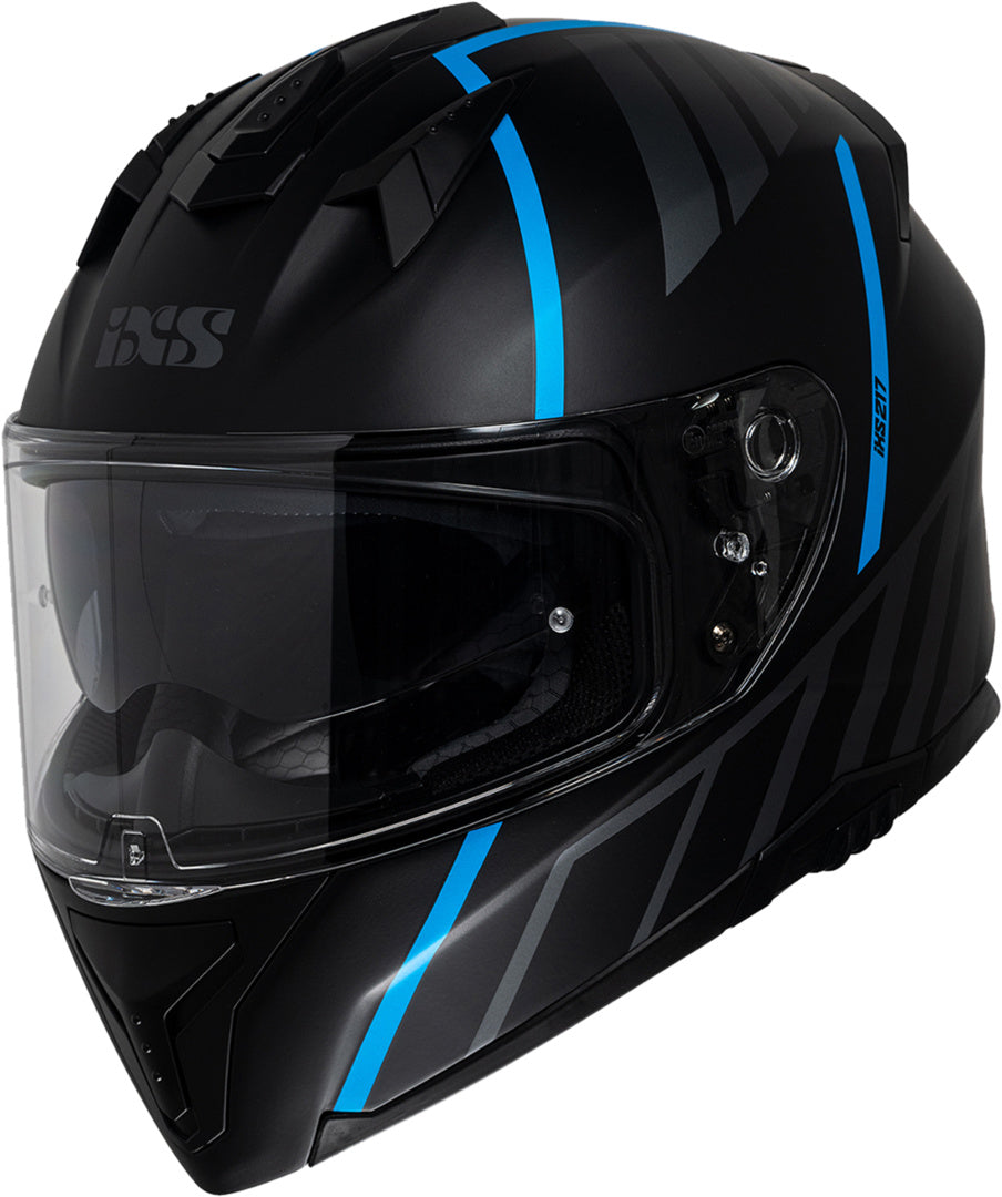 iXS Integralhelm iXS217 2.0 matt schwarz-türkis