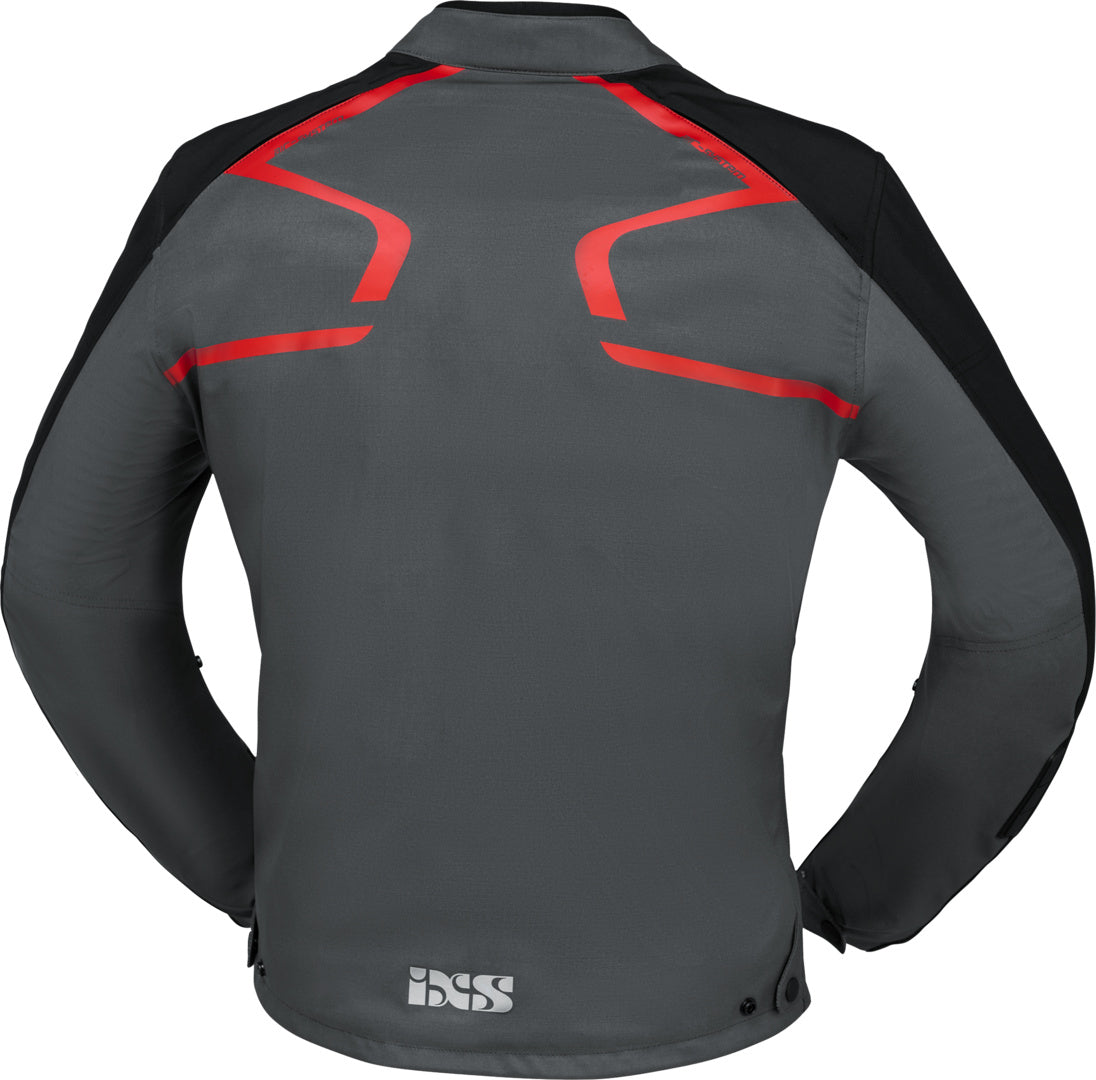 iXS Sport SO Jacke Moto Dynamic grau-schwarz-rot