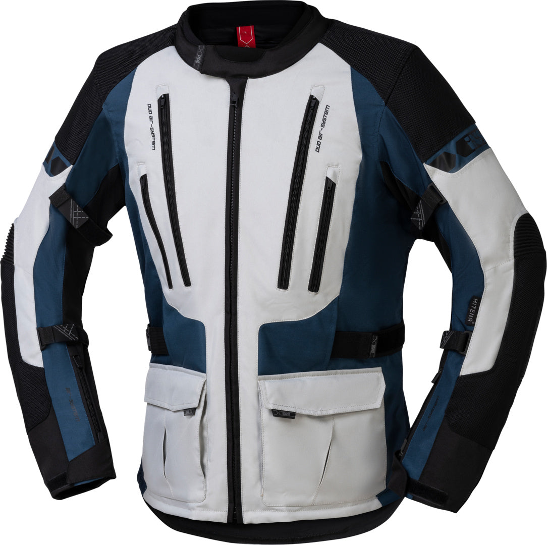 iXS Tour Jacke Lennik-ST hellgrau-blau-schwarz