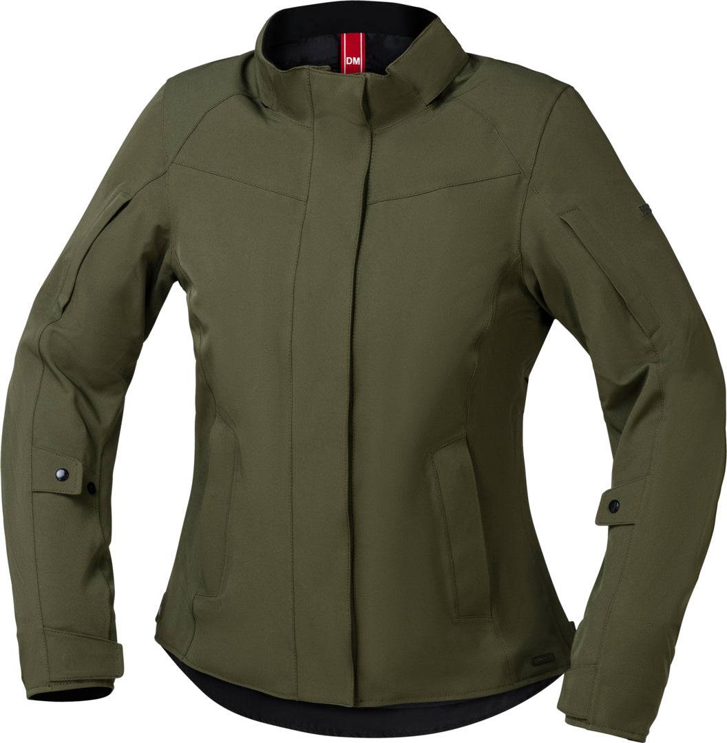 Damen Tourenjacke iXS Urban Destination ST-Plus in Olivgrün mit Reißverschlusstaschen und reflektierenden Details