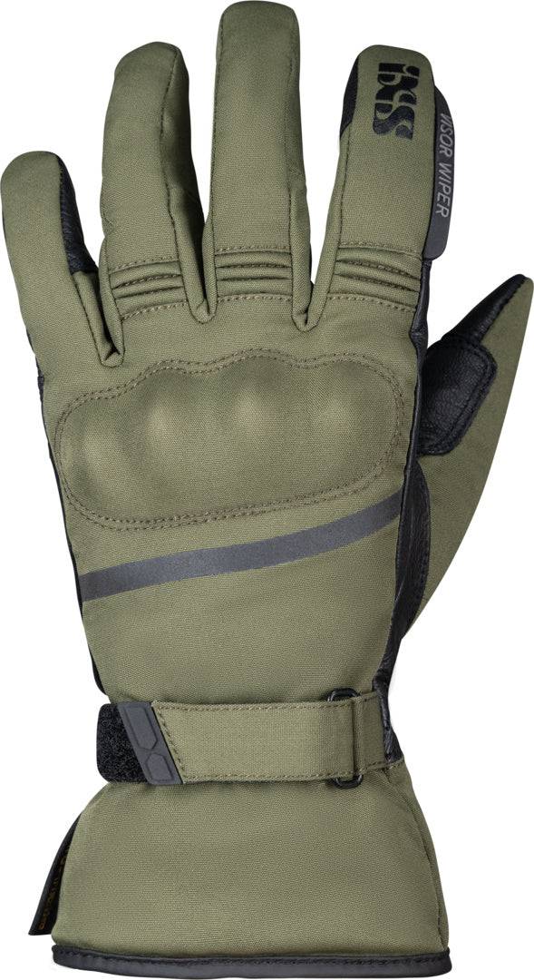 iXS Classic Damen Handschuh Urban ST-Plus in Olivgrün, bequeme Handschuhe für urbanen Stil, Detailansicht