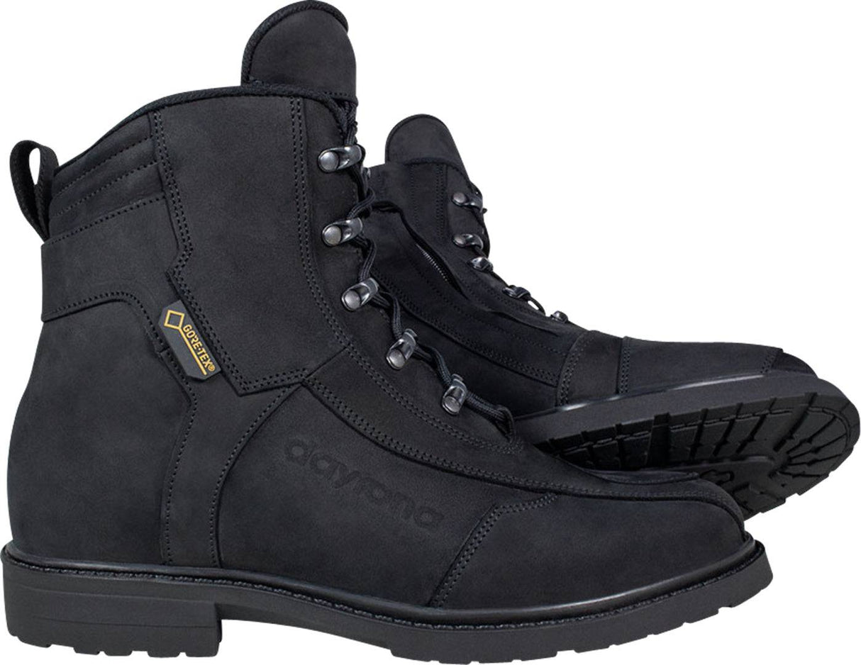Schwarze Daytona AC Classics GTX Stiefel aus Leder mit Schnürung und strapazierfähiger Sohle, ideal für Outdoor-Aktivitäten.
