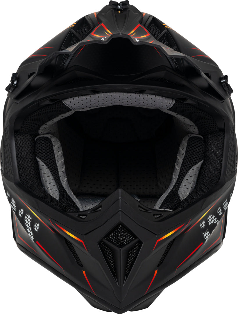 iXS Motocrosshelm iXS189FG 2.0 matt schwarz-rot