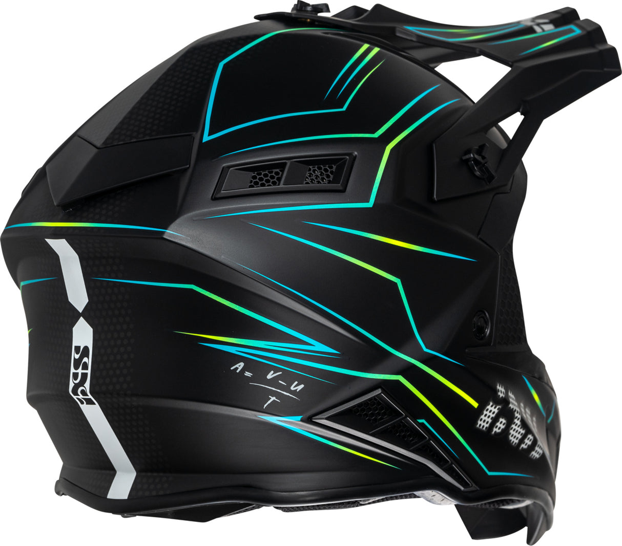 iXS Motocrosshelm iXS189FG 2.0 matt schwarz-gelb fluo